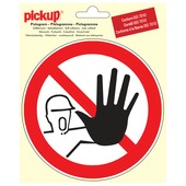 Pictogram verboden toegang voor onbevoegden ø 15 cm