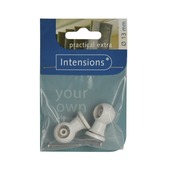 Intensions combisteun roede 13 mm wit 2 stuks