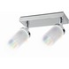 iDual Citrine duobalk met geïntegreerde LED 2x 6W 345 lumen chroom incl. afstandsbediening