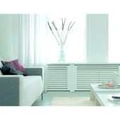 Panneau de radiateur CanDo Chester 100x60 cm MDF blanc