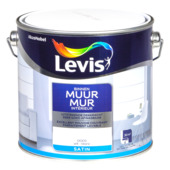 Levis Muur muurverf zijdeglans wit 2,5L