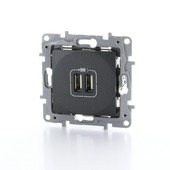 Prise 2x USB Niloé Legrand anthracite