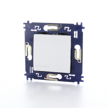 Bticino LivingLight schakelaar 2-polig met schroefbevestiging wit