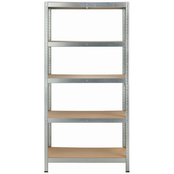 Handson zwaar metalen opbergrek 5 legborden 175 kg per legbord 180x90x45 cm