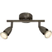 Brilliant plafonnier Amalfi LED 2x GU10 3 W 250 lumen rvs