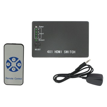 Q-link HDMI switch met 4 poorten zwart incl. afstandsbediening