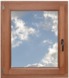 Draaikiepraam hout 98x66 cm U=1,1 bds0906 links bruin