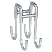 Crochet de douche double Wenko inox