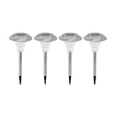 EGLO Solar LED tuinspiezen inox set 4 stuks