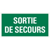 Panneau Pickup sortie de secours (FR) 15x30 cm