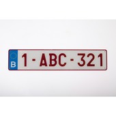 Nummerplaat Europees plexi 520x110 mm
