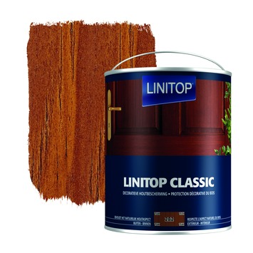 Linitop Classic houtbescherming zijdeglans teak 2,5 L