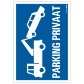 Pickup combibord 230x330 kunststof parking privaat