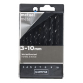Jeu de forets à métaux GAMMA 8 pièces