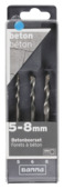 GAMMA SDS-boor cassette 5/6/8 mm 3-delig