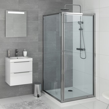 Bruynzeel Flux douchecabine 90x185 cm chroom