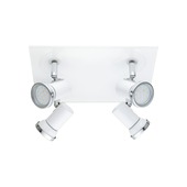 Eglo Vintage quatroplaat Tamara met LED lamp GU10 4 x 3,3 W wit