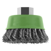 Brosse boisseau torsadé Bosch M14 ø 75 mm inox