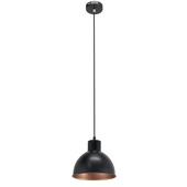 Suspension Truro E27 max 60 W noir Vintage Eglo 210 mm ampoule non fournie
