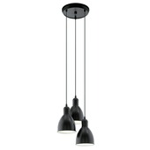 Eglo hanglamp Priddy zwart Ø32,5 cm 