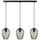 Suspension Eglo Vintage Newtown 3x E27 noir