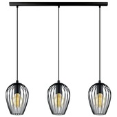 Suspension luminaire Noire Diamètre 210mm douille E27 avec Câble 1,1m  Suspensions d'éclairage intérieur idéale lustre