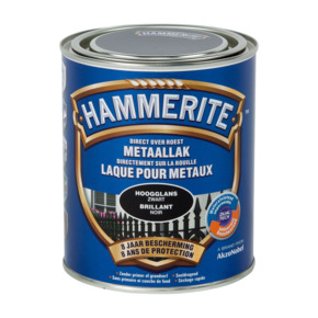 Hammerite metaallak hoogglans zwart 750 ml
