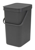 Brabantia vuilbak Sort&Go 12 L grijs
