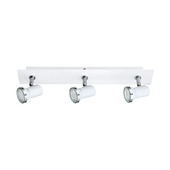 Support 3 spots Tamara Eglo Batholino avec 3 ampoules LED GU10 3,3 W blanc