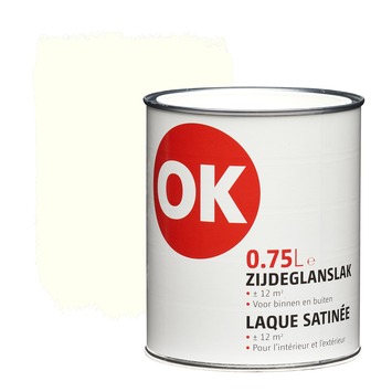 OK lak zijdeglans wit 750 ml