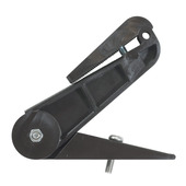 Golfplaatklem regenwaterafvoer kunststof bruin