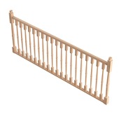 Savoie borstwering type "T" met gedraaide balustrade 320 cm