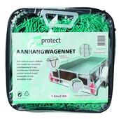 Net voor aanhangwagen groen 200x150 cm