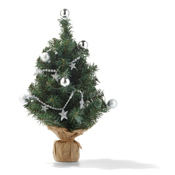Kerstboom met 10 LED lampjes 20x10x40 cm
