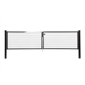 Giardino dubbele tuinpoort Napoli RAL 9005 zwart 150 x 300 cm (2 x 150 cm)