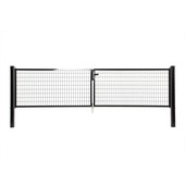 Giardino dubbele tuinpoort Napoli RAL 9005 zwart 170 x 300 cm (2 x 150 cm)