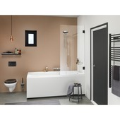 Sealskin badwand I Am 75x160 cm helder glas/zwart