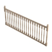 Provence borstwerng type "T" met gedraaide balustrade 320 cm
