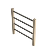 Jura bortwering type "C" met grijze metaalbuizen 100 cm