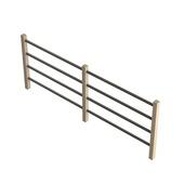 Jura bortwering type "C" met grijze metaalbuizen 320 cm