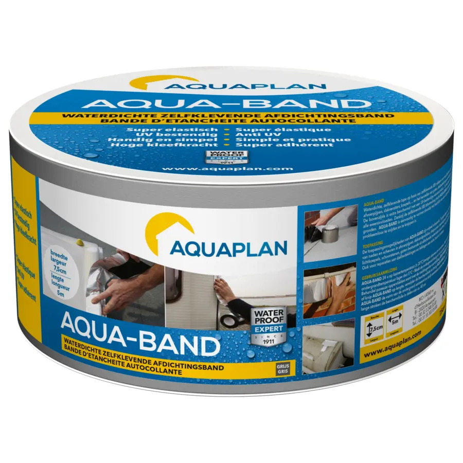 Aquaplan Aqua-band afdichtingsband zelfklevend 7,5 cm x 5 m