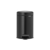 Poubelle à pedale Newicon Brabantia noir mat 3 litres