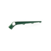 Schuine opstand aluminium groen RAL 6005 Ø 48 mm, lengte 45 cm