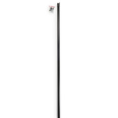 Steunpaal rond zwart RAL 9005 Ø 38 mm, lengte 220 cm
