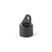 Betafence scharnierdop voor eindstuk voor bovenbuis RAL 9005 zwart 42 mm