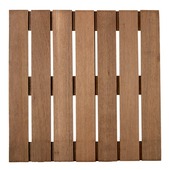 Terrastegel reliëf hardhout ± 50 x 50 cm