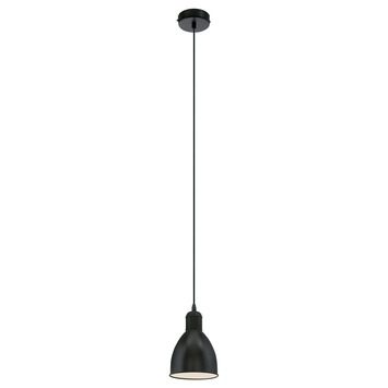 Eglo hanglamp Priddy zwart Ø15,5 cm
