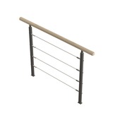 Sogem borstwering den/metaal 100 cm voor trap Cottage