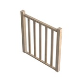 Sogem ingefreesde borstwering 100 cm voor trap Tradi Eco eiken