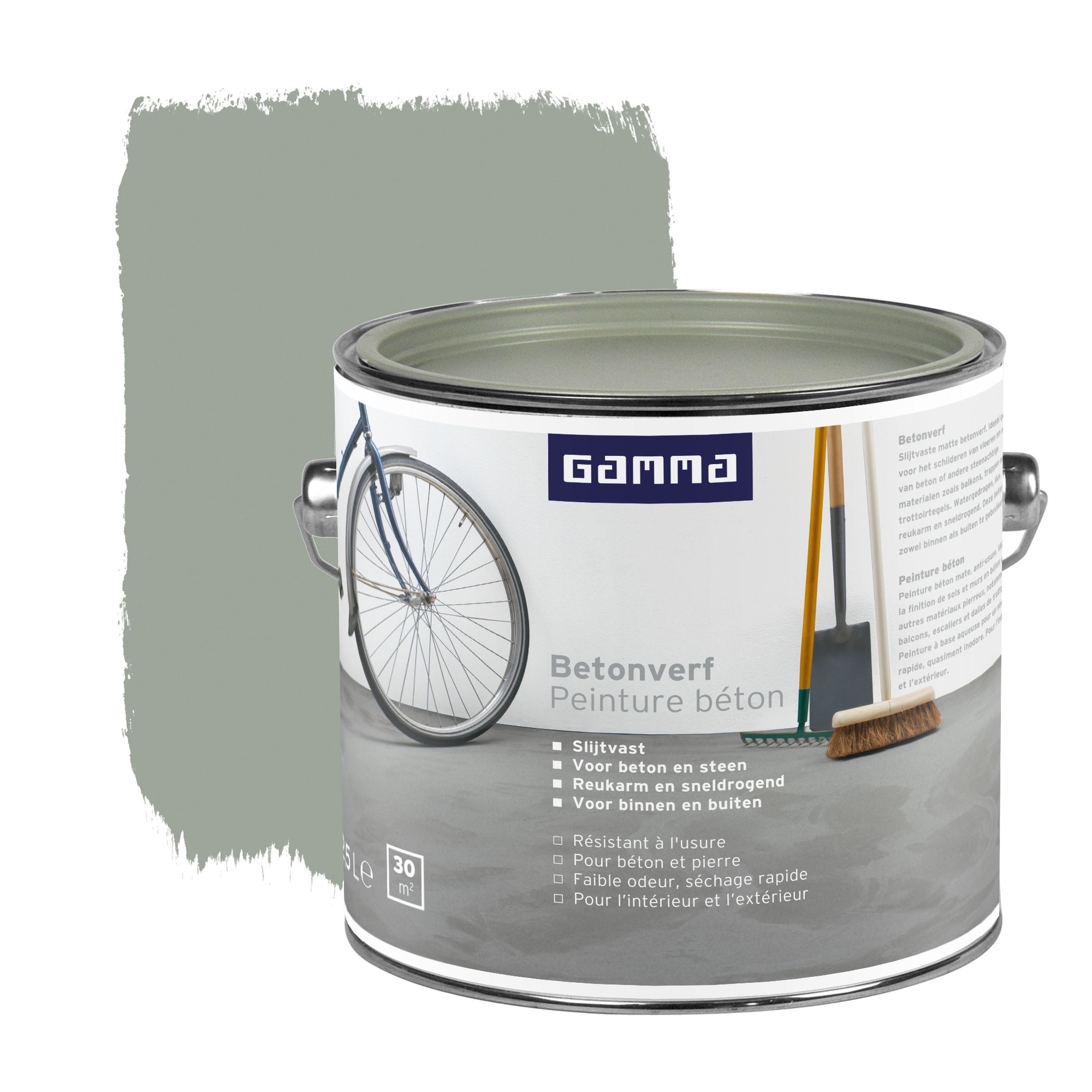 GAMMA betonverf mat grijs 2,5 L Speciaalverf Verf & behang GAMMA.be